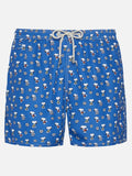 Costume mare Lighting Micro Fantasy blu navy con stampa Snoopy calciatore | Special Edition