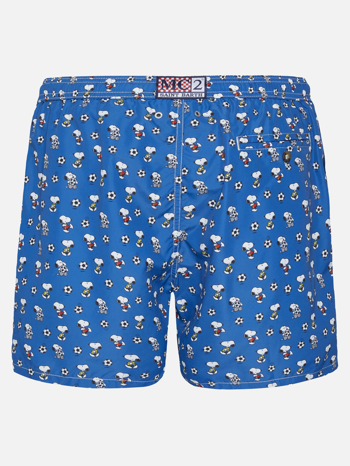 Costume mare Lighting Micro Fantasy blu navy con stampa Snoopy calciatore | Special Edition