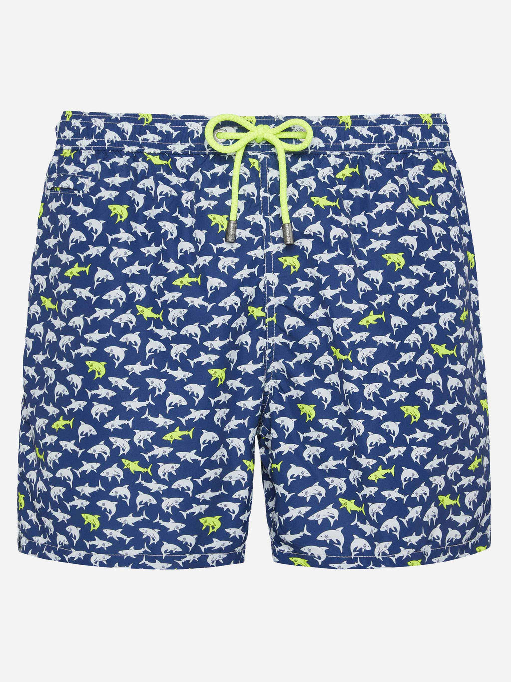 Costume mare Lighting Micro Fantasy blu navy con stampa squali
