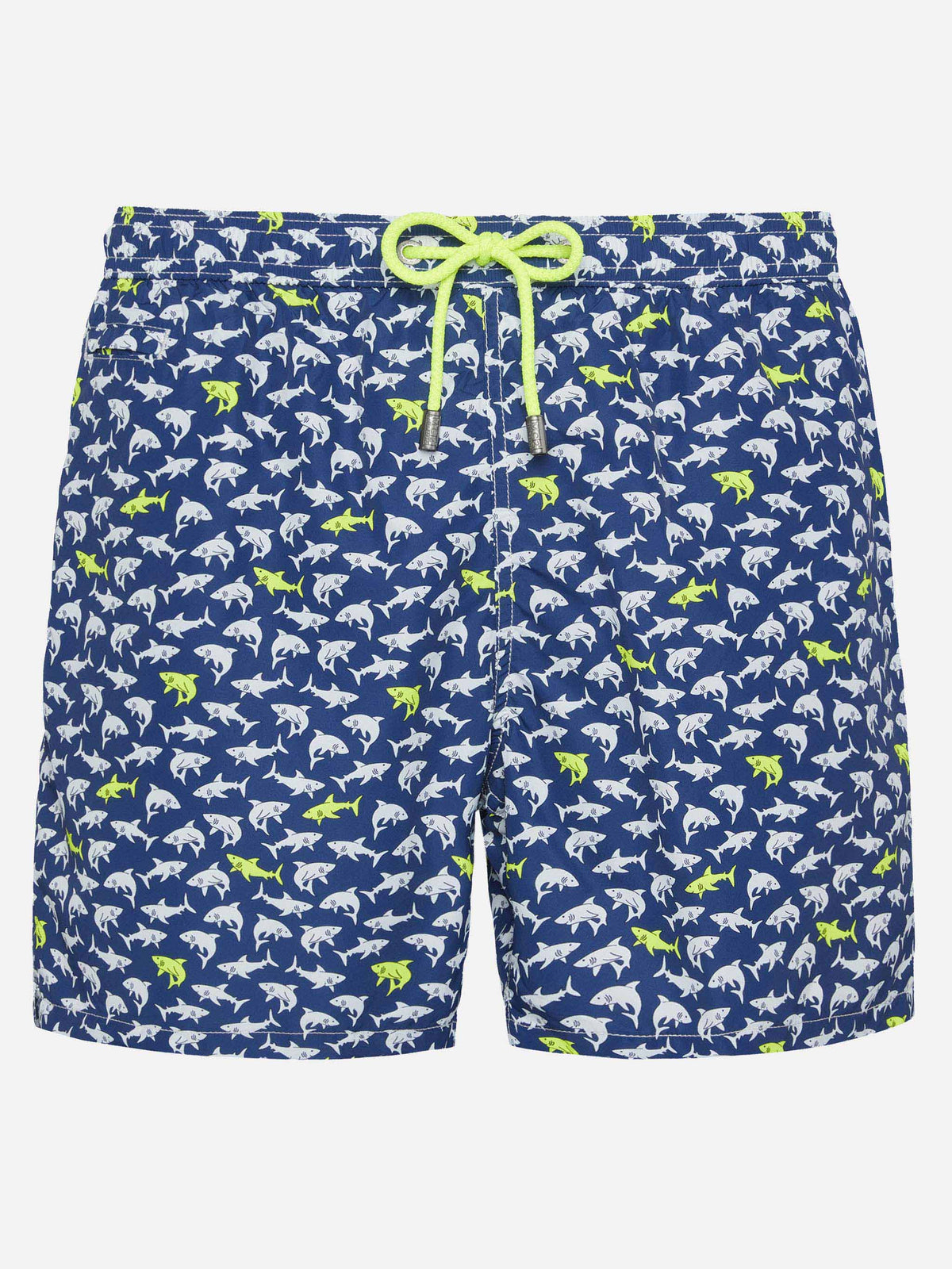Costume mare Lighting Micro Fantasy blu navy con stampa squali