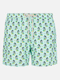 Costume mare Lighting Micro Fantasy verde salvia con stampa Topolino tennista | Special Edition