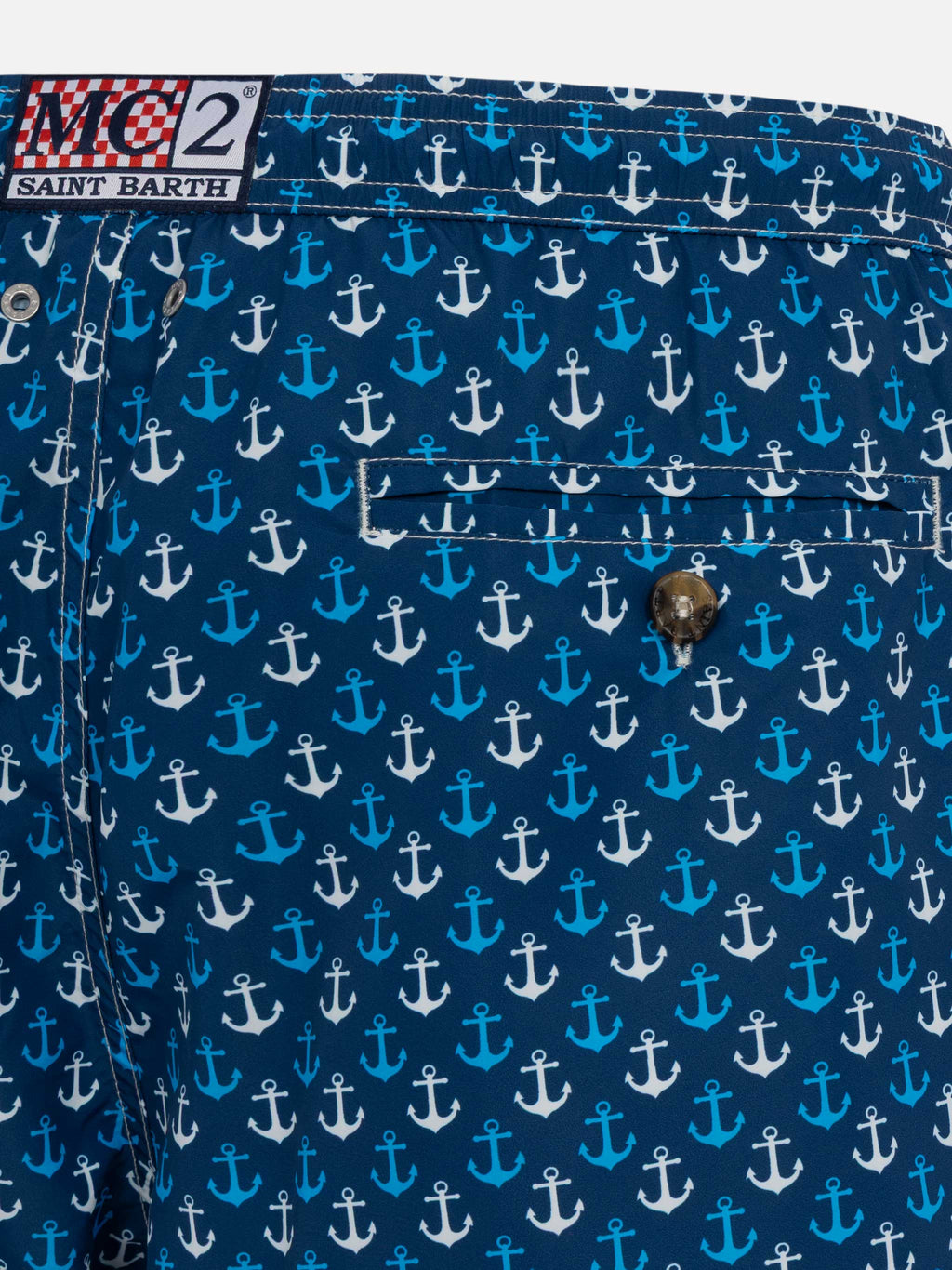 Costume mare Lighting Micro Fantasy marrone con stampa ancore