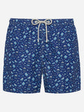 Costume mare Lighting Micro Fantasy blu navy con stampa lawyer mood