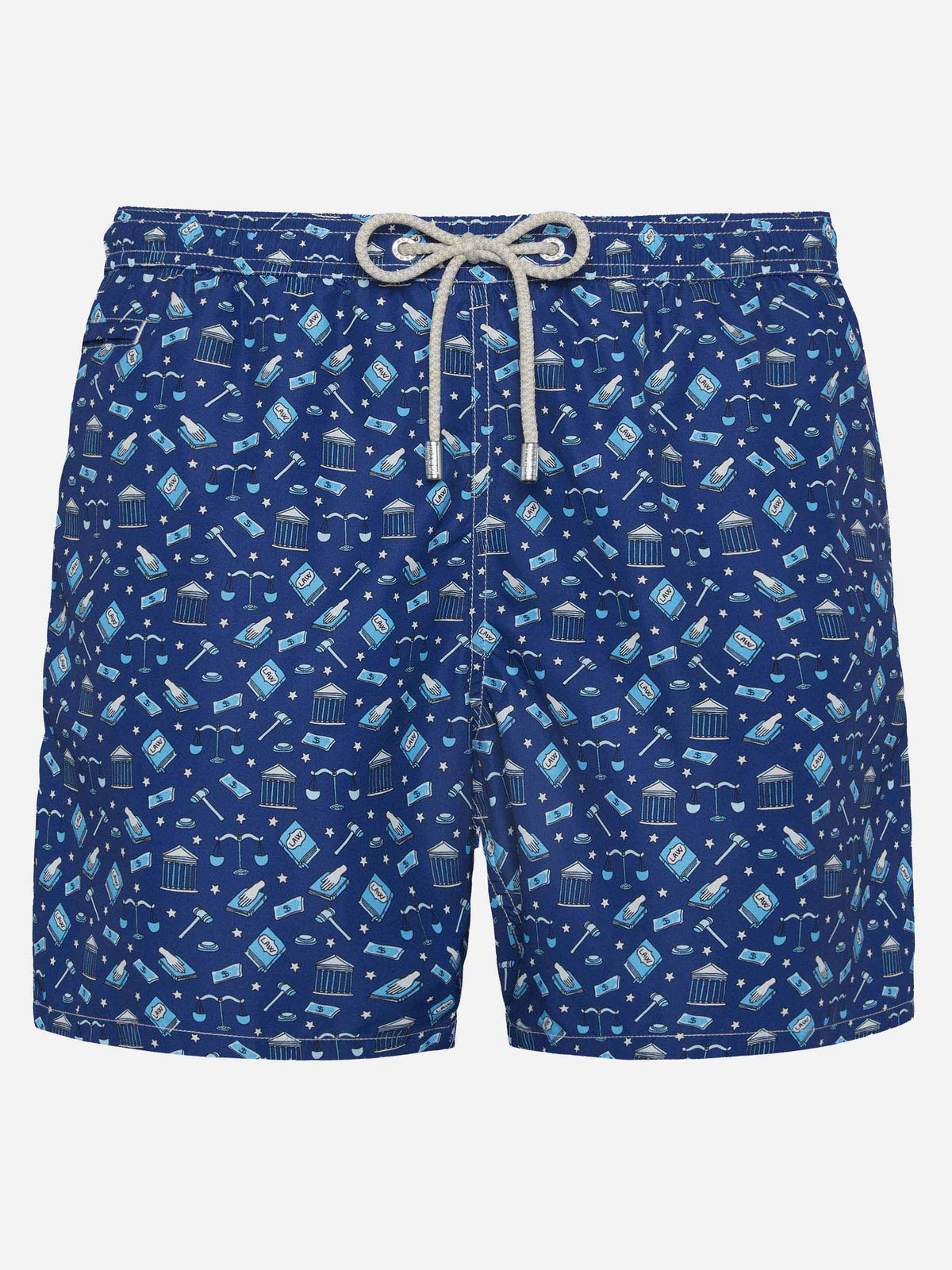 Costume mare Lighting Micro Fantasy blu navy con stampa lawyer mood