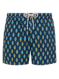 Costume mare Lighting Micro Fantasy blu navy con stampa orologi