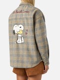 Camicia Lully in flanella di misto lana con ricamo Snoopy product image 1