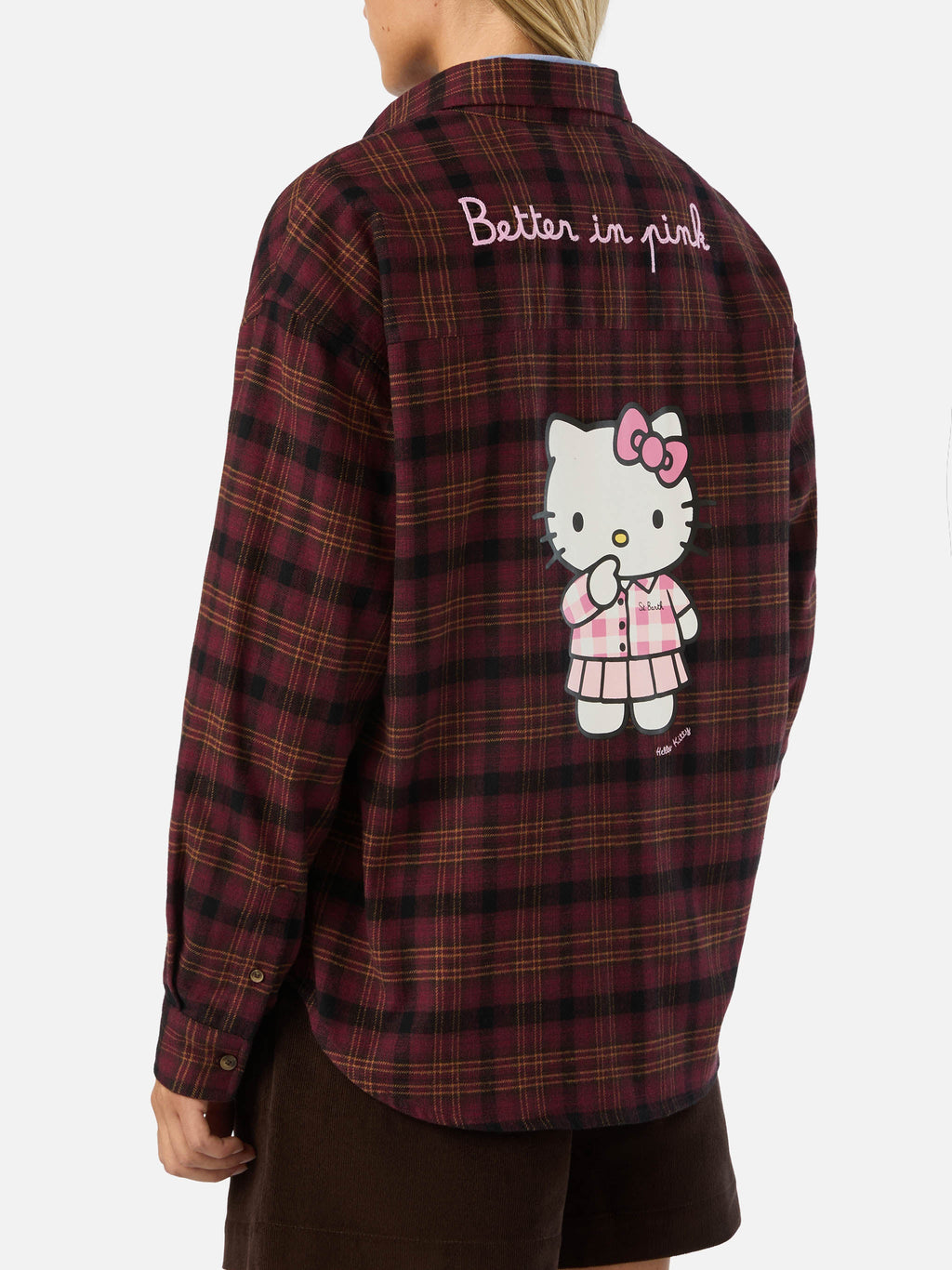 Camicia Lully in flanella di cotone con ricamo Hello Kitty product image 1