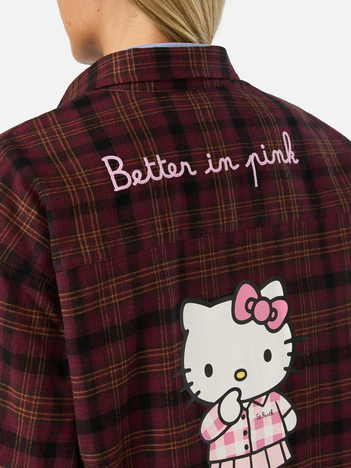 Camicia Lully in flanella di cotone con ricamo Hello Kitty product image 4