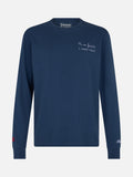 T-shirt Luton blu navy con ricamo Mi me faccio i cassi miei product image 1