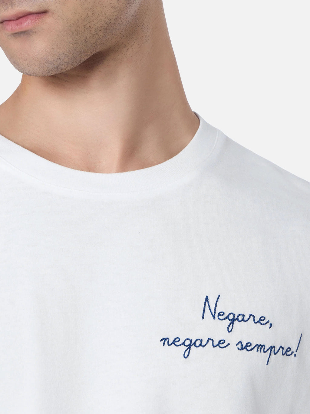 T-shirt Luton bianco panna con ricamo Negare, sempre product image 2