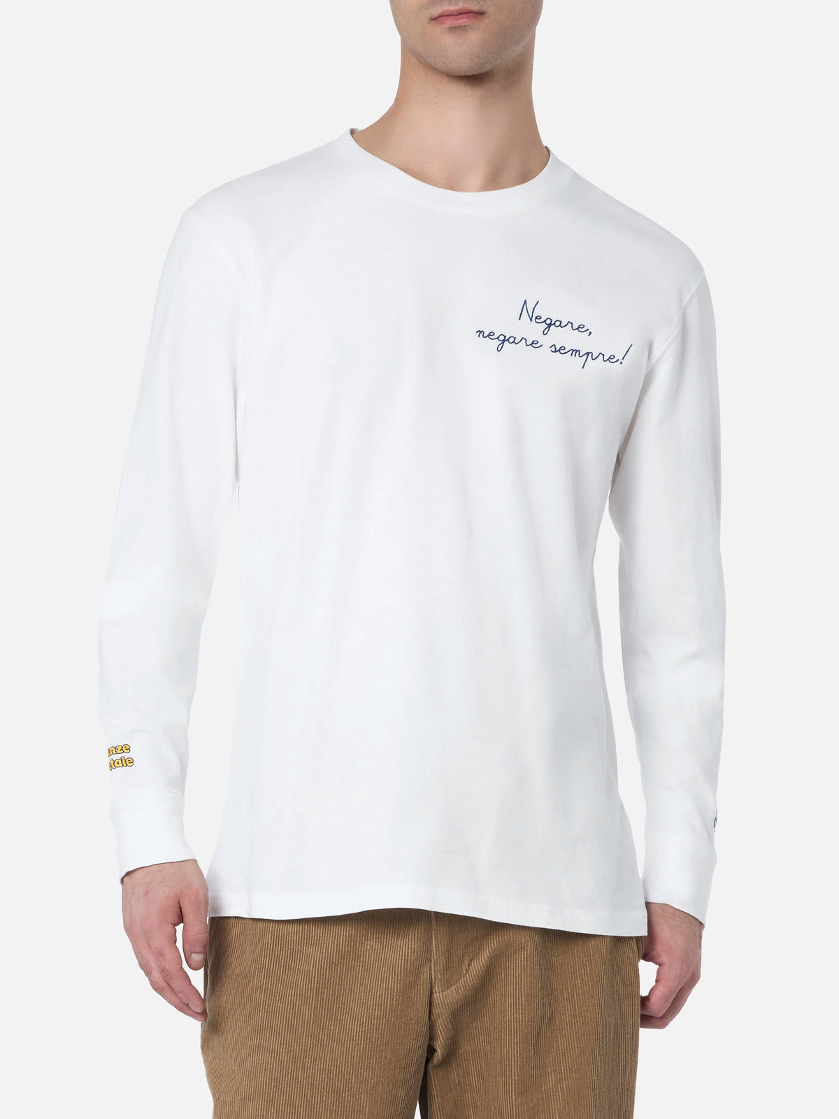 T-shirt Luton bianco panna con ricamo Negare, sempre product image 3