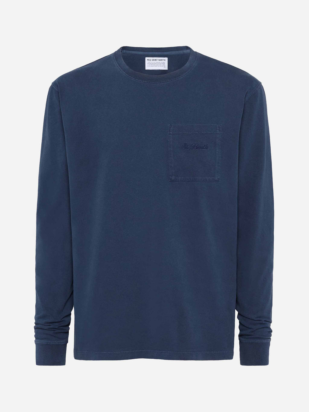 T-shirt Luton blu con stampa auto e chalet product image 1