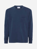 T-shirt Luton blu con stampa auto e chalet product image 1
