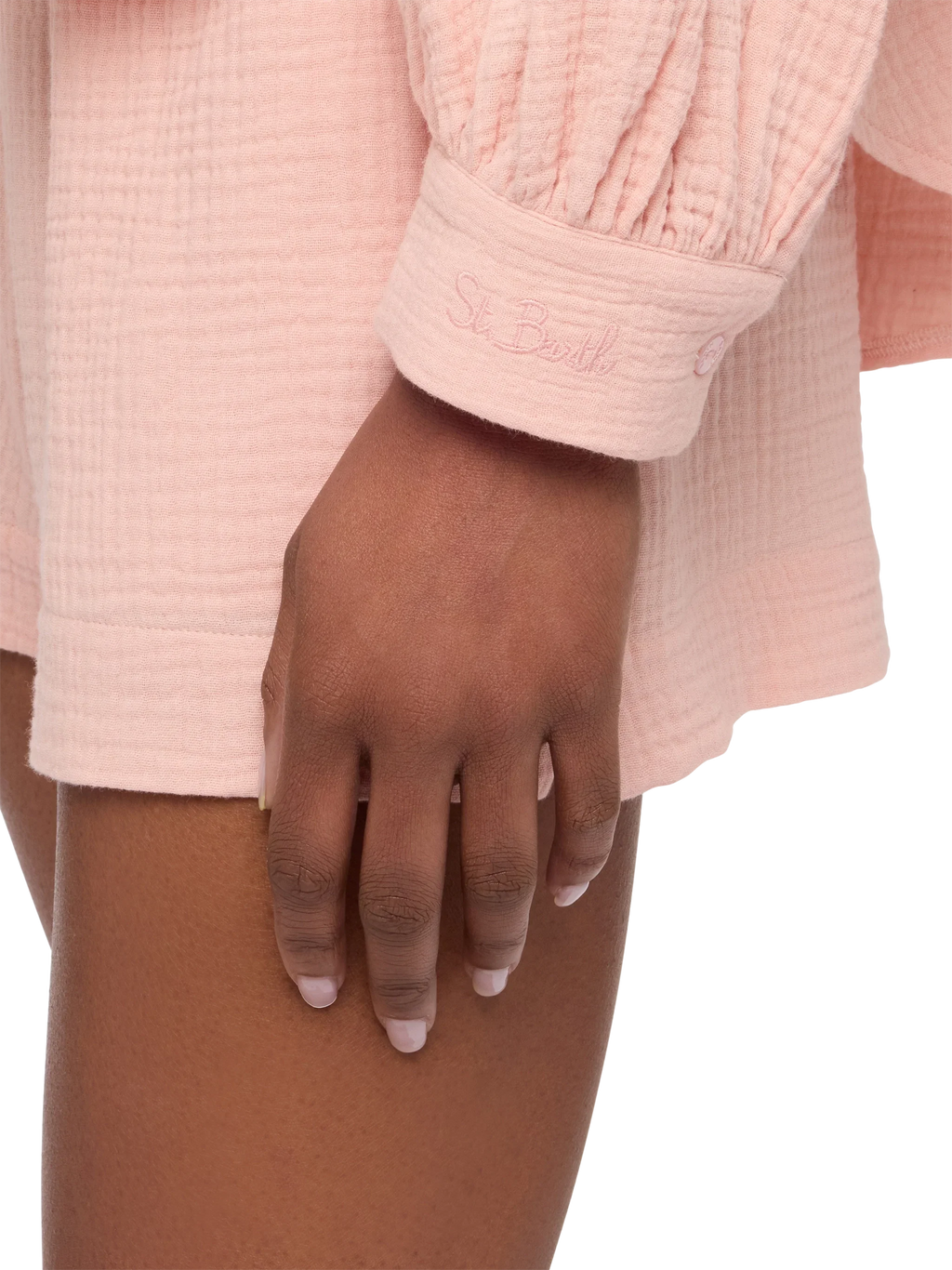 Blusa Maira rosa in mussola product image 2