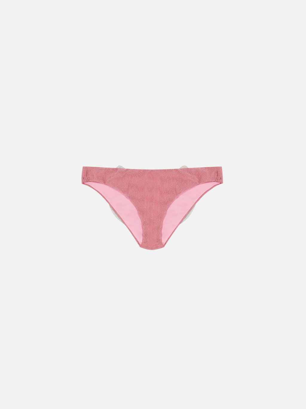 Slip mare Madame rosa in lurex con fiocco argento