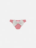 Slip mare Madame rosa in lurex con fiocco argento