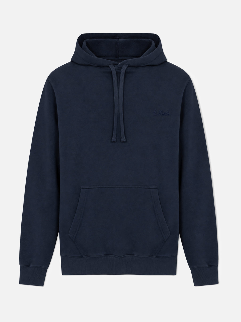 Felpa con cappuccio Manhattan blu navy ricamo logo product image 1
