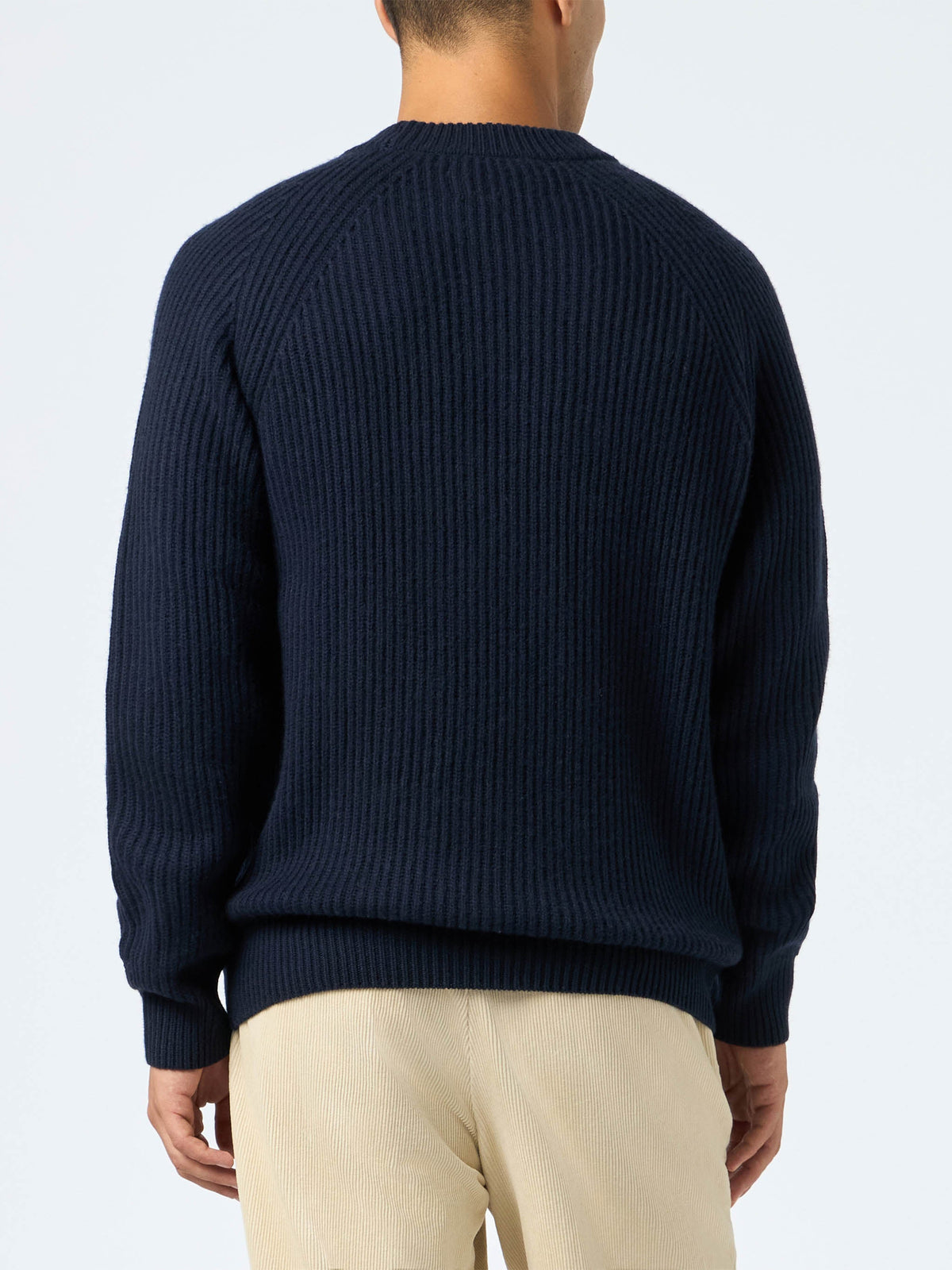Maglione Marine blu navy a costine