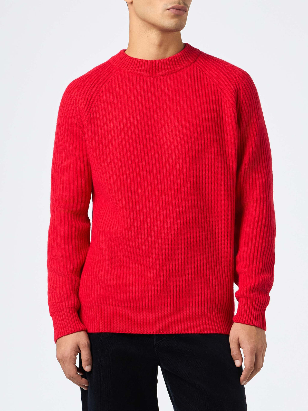Maglione Marine rosso a costine