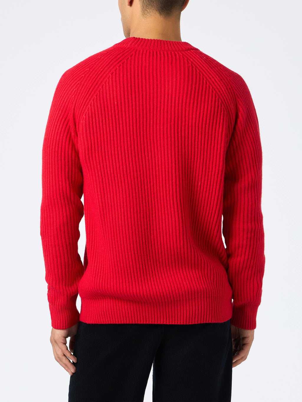 Maglione Marine rosso a costine