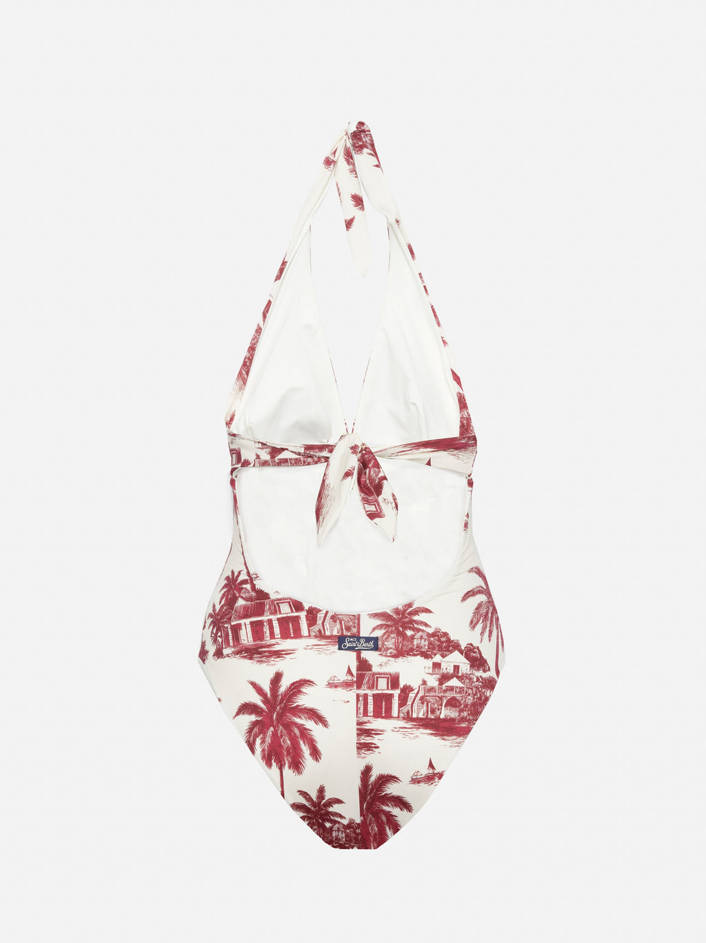 Costume intero Marylin bordeaux con stampa toile de Jouy | Special Edition