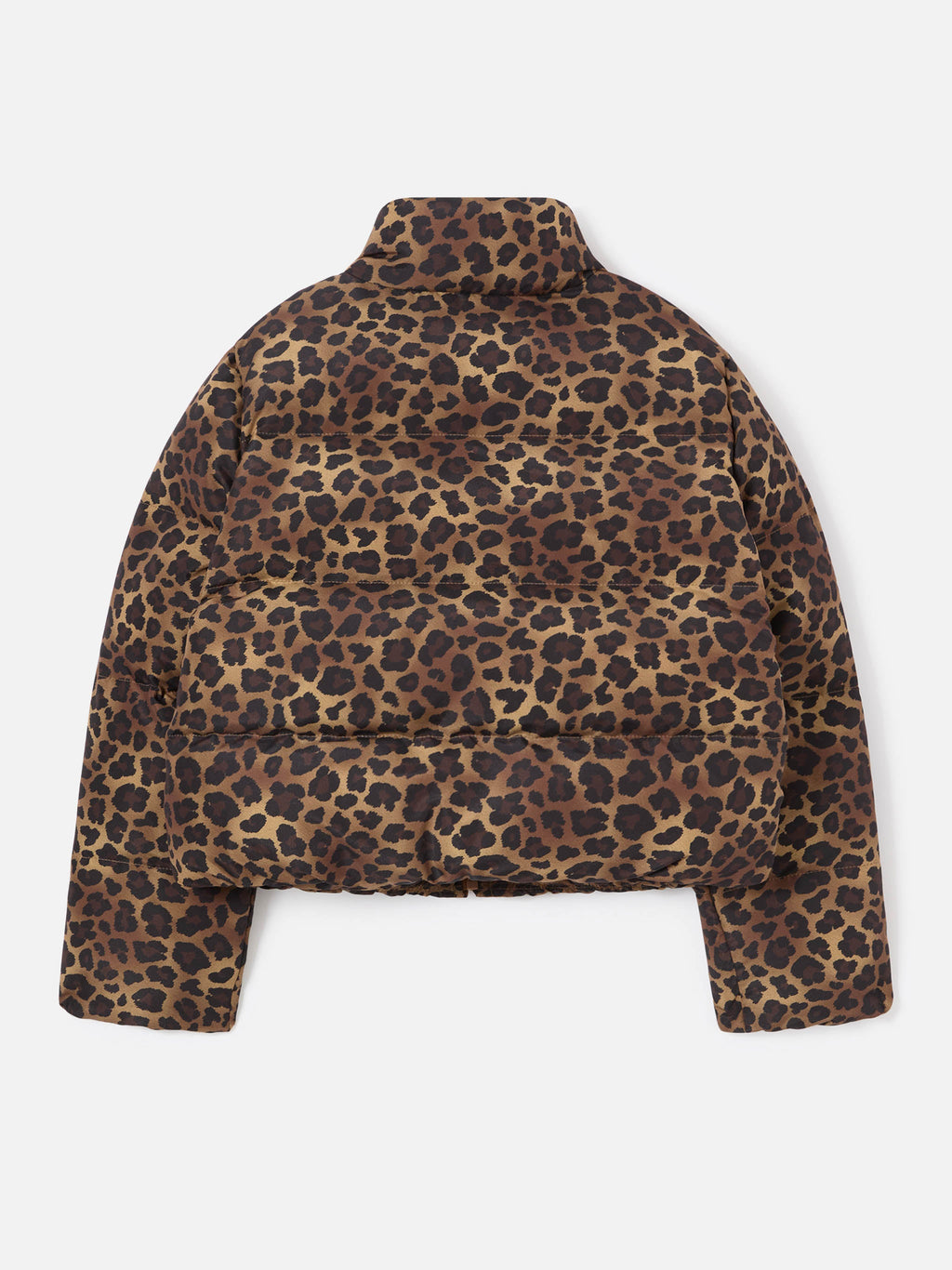 Piumino Maddy marrone in tessuto teddy con motivo leopardo product image 3