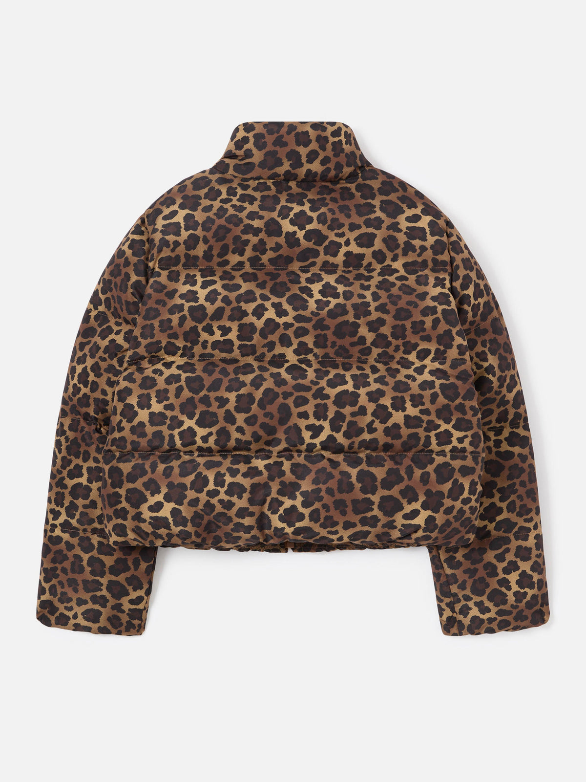 Piumino Maddy marrone in tessuto teddy con motivo leopardo product image 3