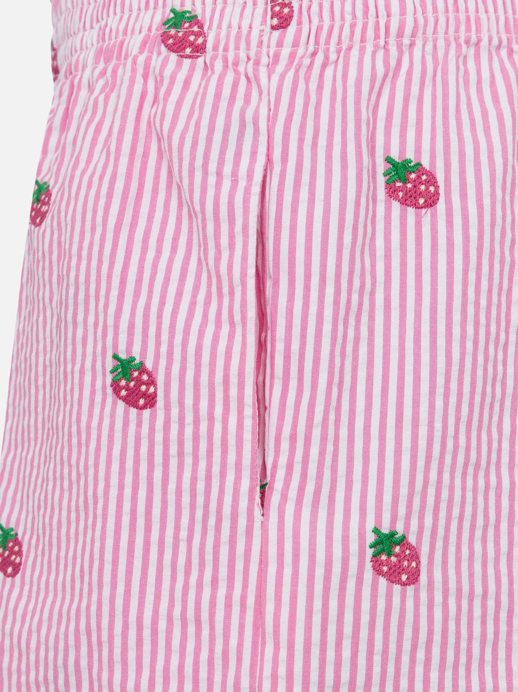 Shorts Meave Jr rosa a righe in seersucker product image 3