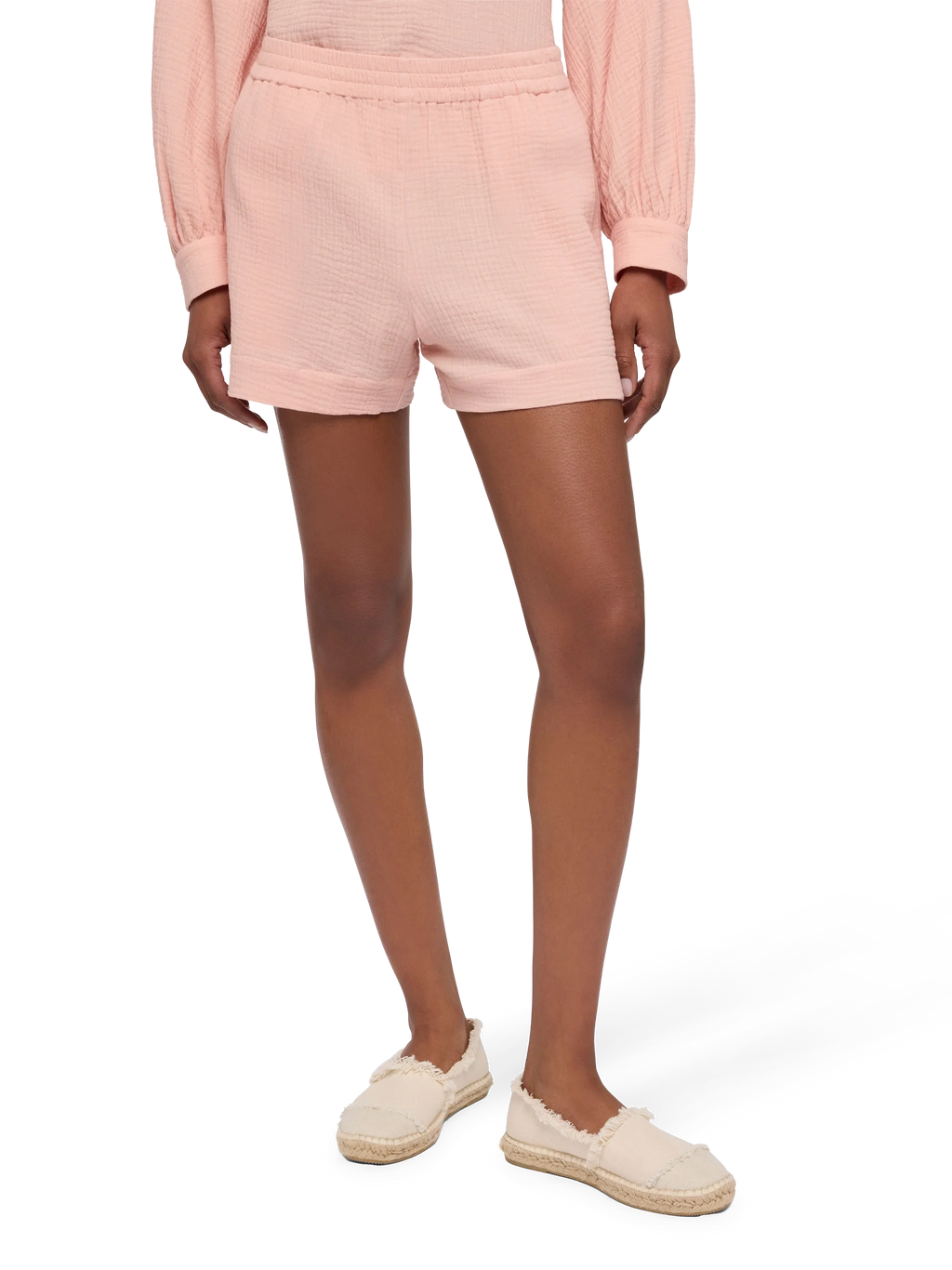 Shorts Meave rosa in mussola product image 1