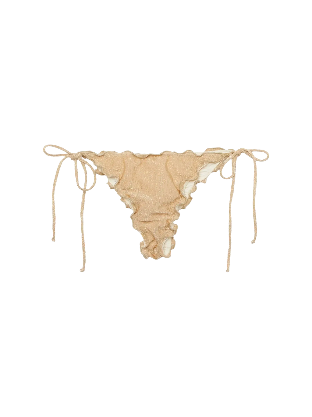 Slip mare Miami beige in lurex