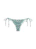 Slip mare Miami con stampa floreale Jaipur nei toni del verde salvia e del fucsia
