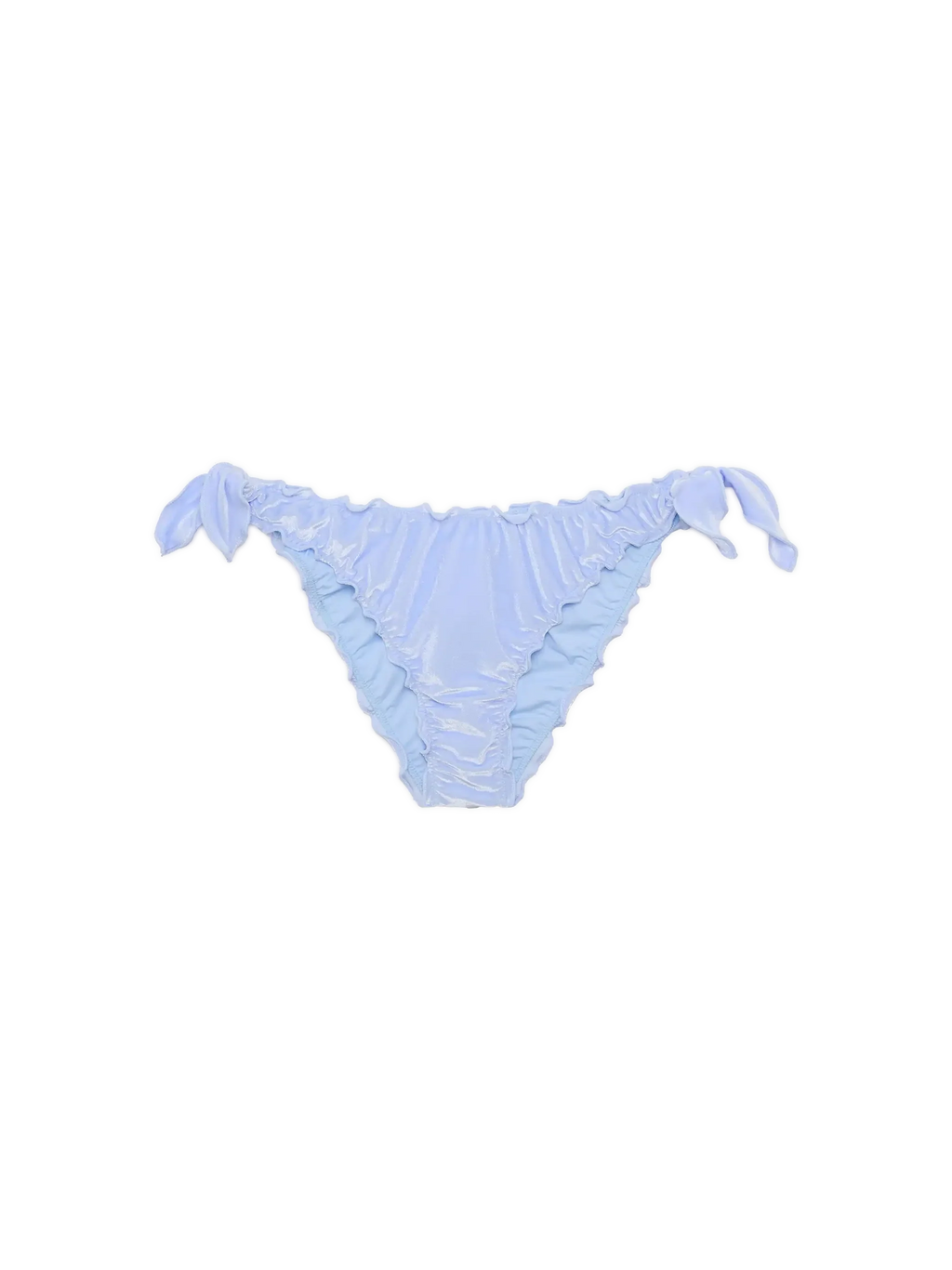 Slip mare Moon azzurro in velluto
