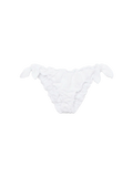 Slip mare Moon bianco in sangallo con ricamo mini margherite