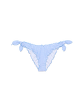 Slip mare Moon azzurro in seersucker con motivo vichy