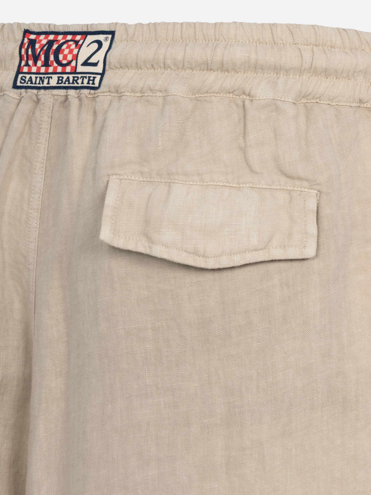 Bermuda Marseille beige in lino