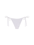 Slip mare Marielle String bianco in tessuto crinkle modello brasiliana