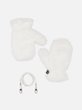 Muffole Muffy bianco panna in pelliccia sintetica