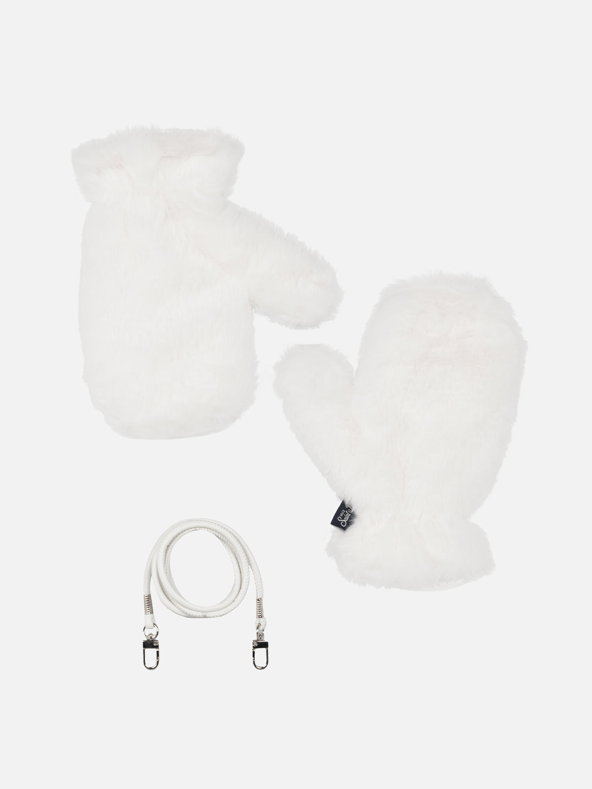 Muffole Muffy bianco panna in pelliccia sintetica