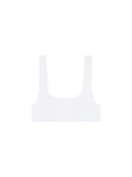 Top bikini bralette Naima bianco in tessuto crinkle