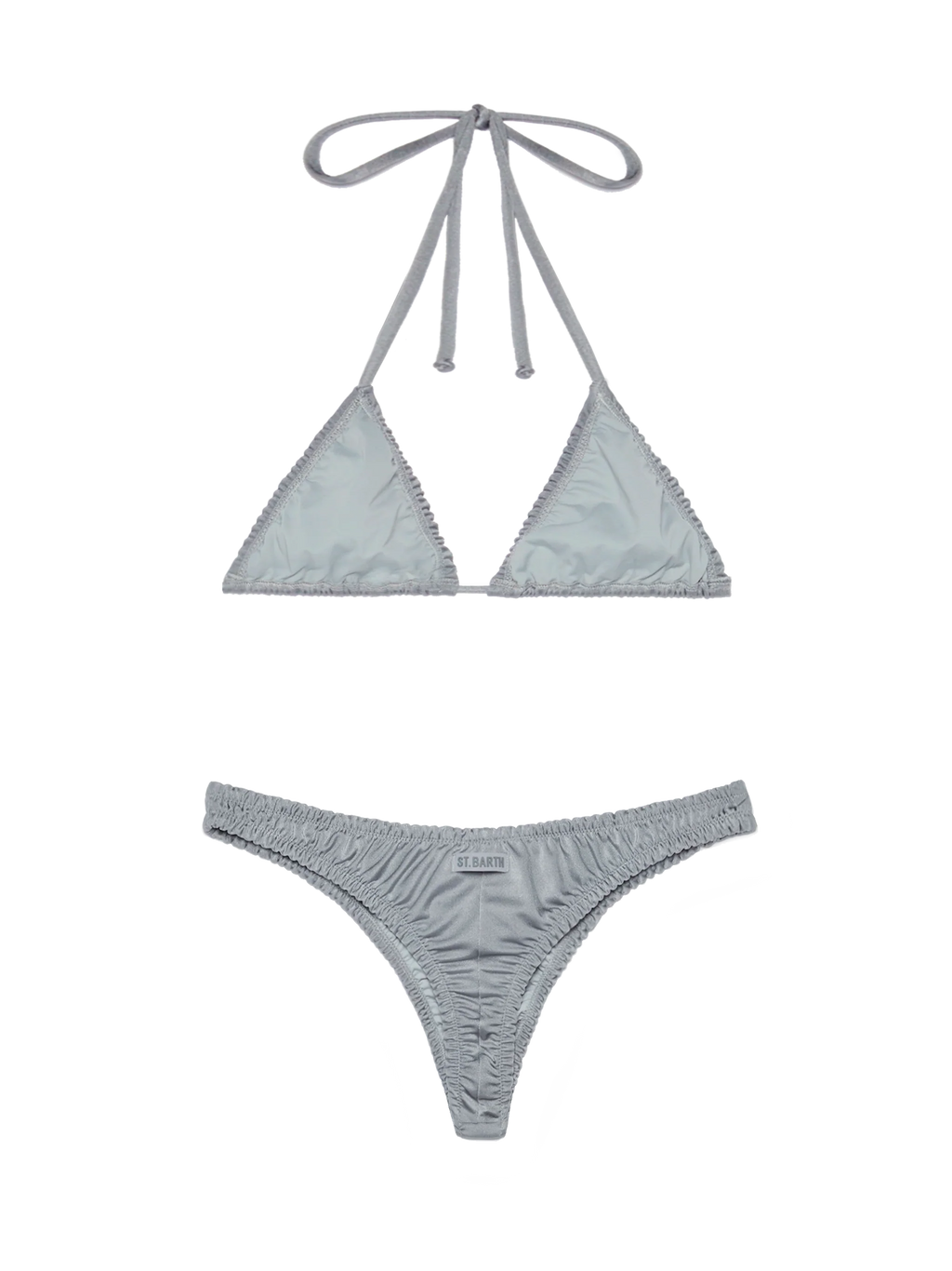 Bikini a triangolo Nilly Nalu grigio con volant