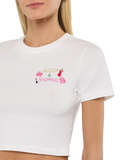 T-shirt Nives bianca con ricamo Gossip shopping product image 1