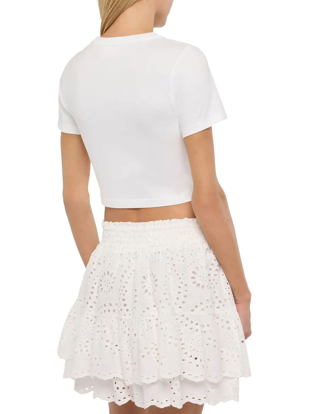 T-shirt Nives bianca con ricamo Gossip shopping product image 3
