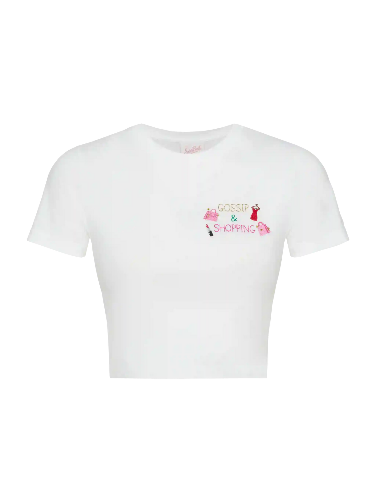 T-shirt Nives bianca con ricamo Gossip shopping product image 4