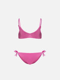 Bikini bralette Paloma Jr rosa con strass