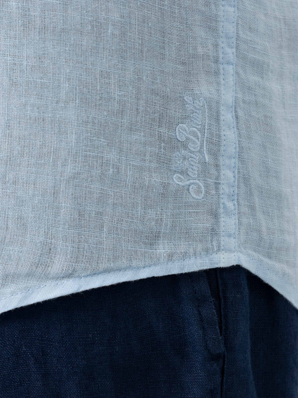 Camicia Pamplona azzurra in lino product image 2