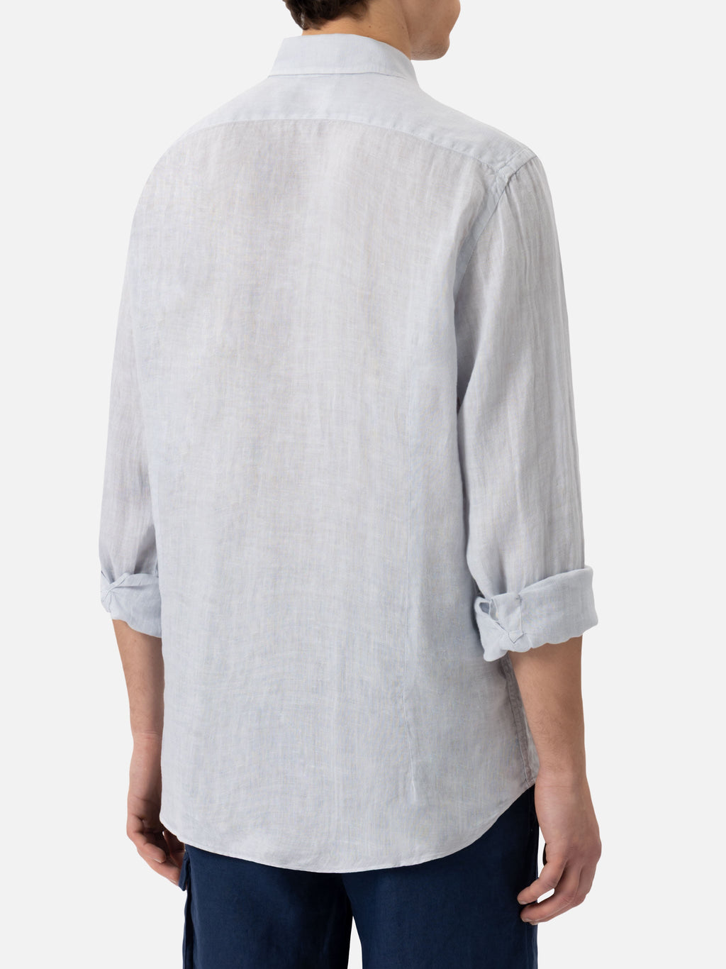 Camicia Pamplona grigio pietra in lino product image 3