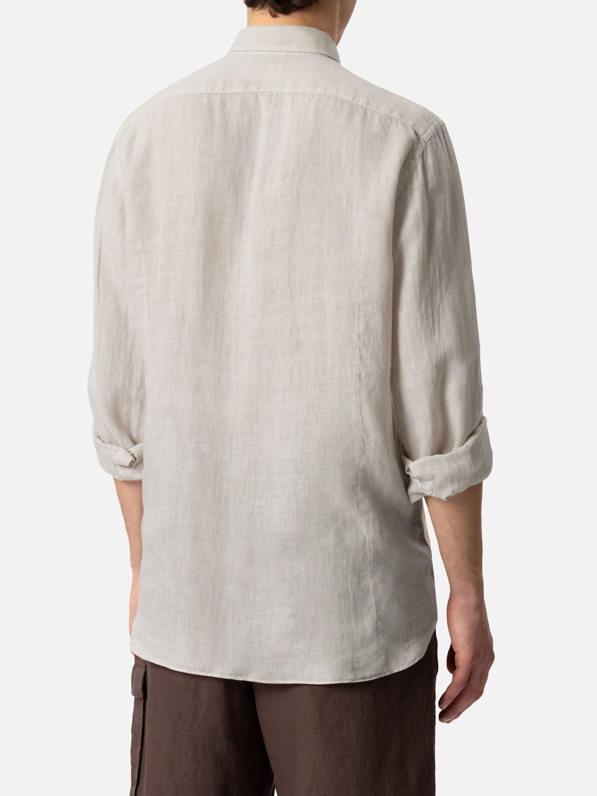 Camicia Pamplona bianco panna in lino product image 3
