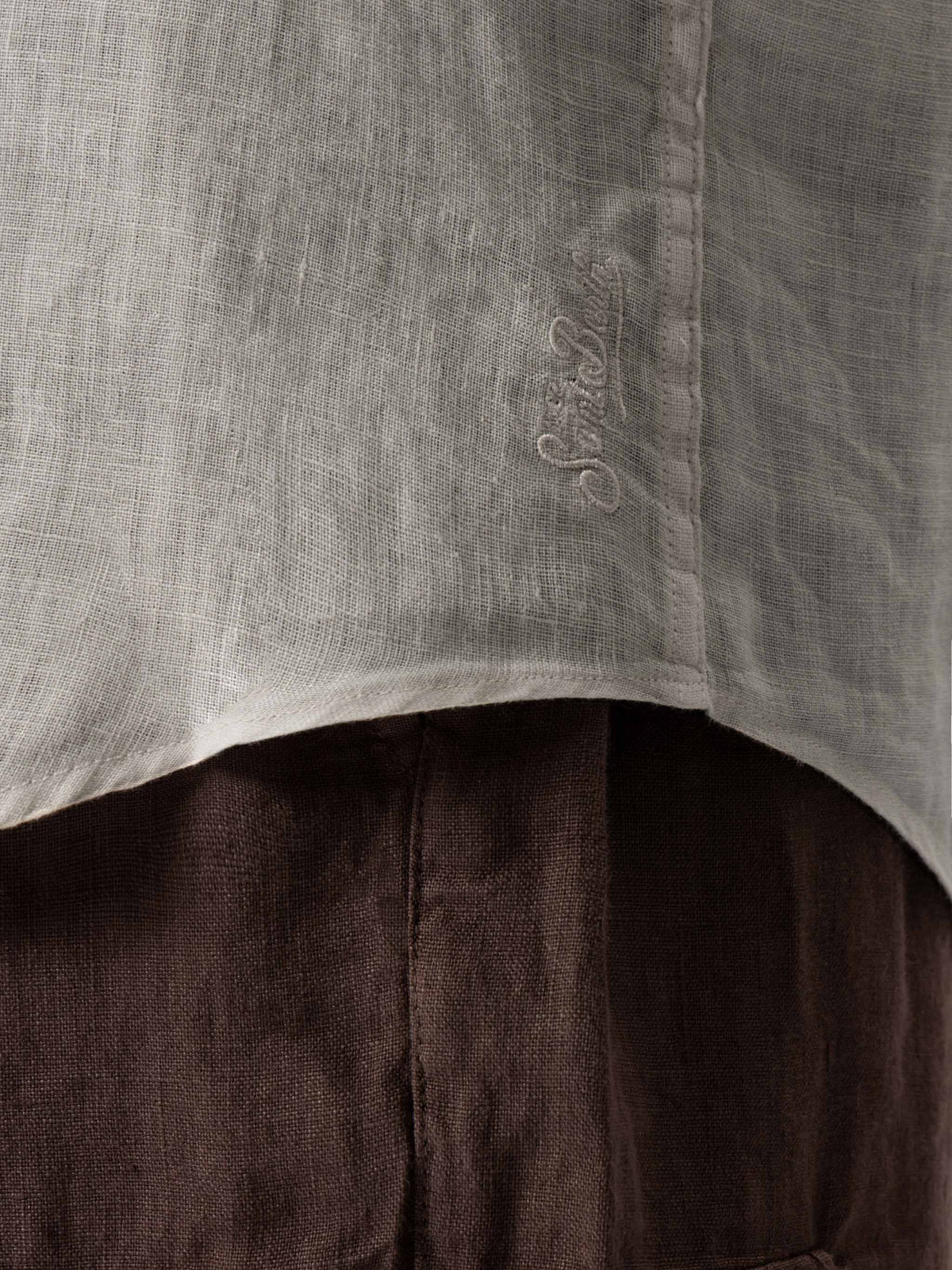Camicia Pamplona bianco panna in lino product image 2
