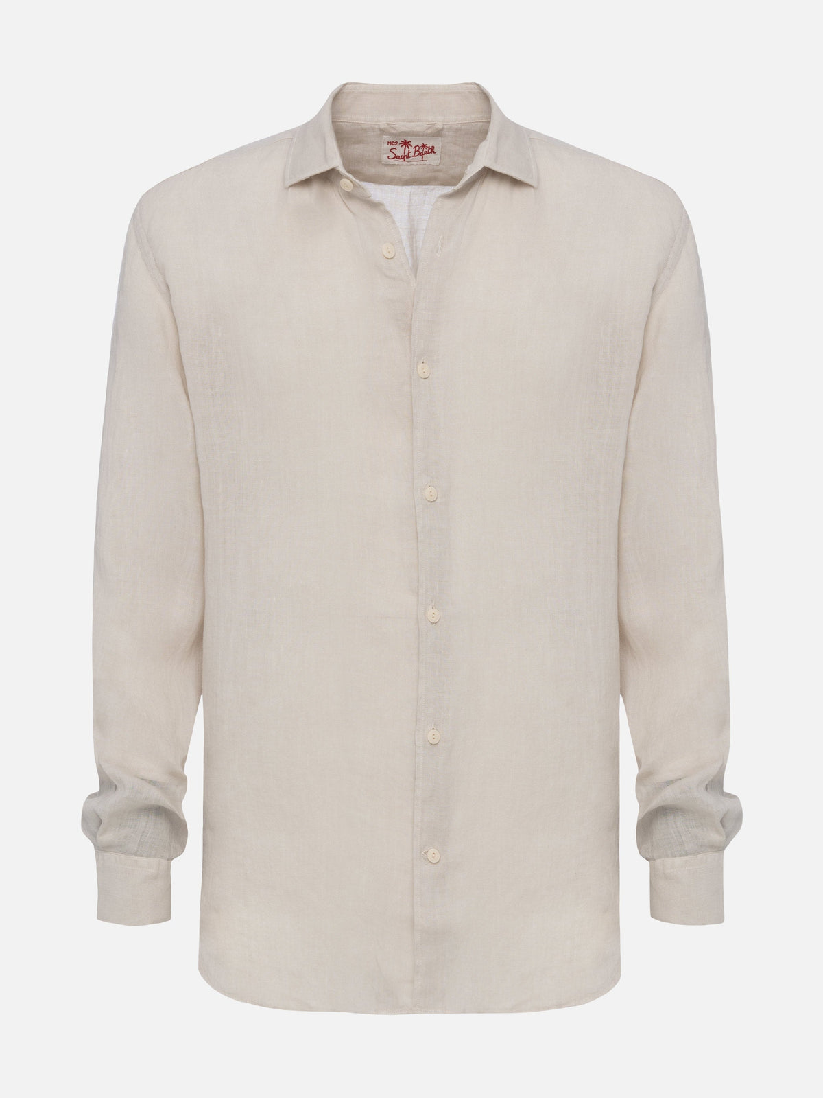 Camicia Pamplona bianco panna in lino product image 4