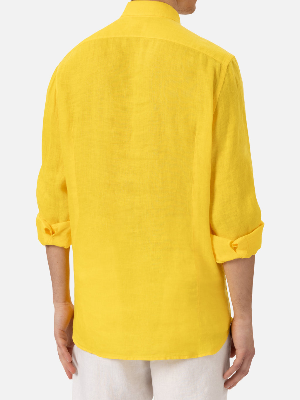 Camicia Pamplona gialla in lino product image 2